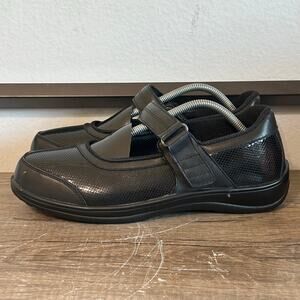 Orthofeet Celina Women's Mary Jane Casual Shoes Size 11.5 (2E Wide) Black